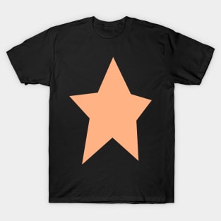 Star 6 Peach Fuzz Pantone Color of the Year 2024 T-Shirt